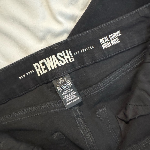 Rewash High Rise Black Jeans - Picture 7 of 7